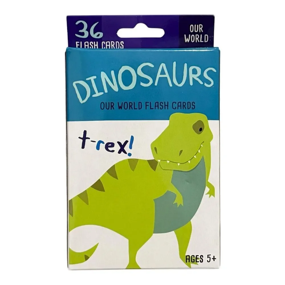Dinosaurs Our World Kids Flashcards Set of 36 Cards. Bendon.